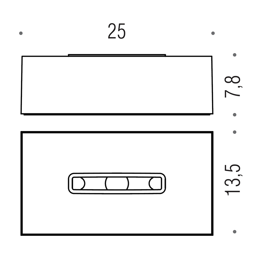 Immagine di Colombo Design COOL ICY porta kleenex rettangolare in resina, finitura argento W4503-RAG