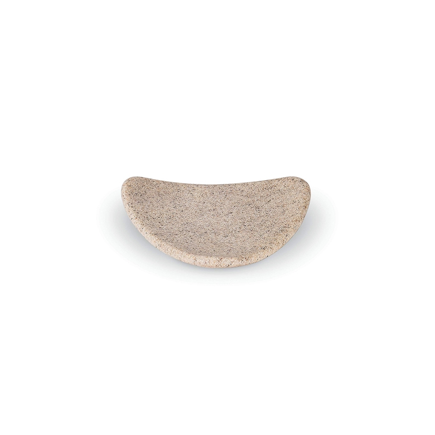 Immagine di Colombo Design COOL SANDY porta sapone d'appoggio in resina e sabbia, finitura beige W4601-RBE