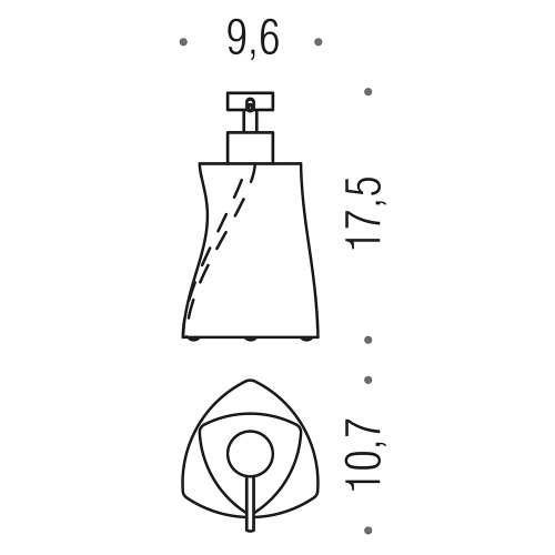 Immagine di Colombo Design COOL SANDY dispenser sapone d'appoggio in resina e sabbia con pompetta satinata, finitura beige W4605-RBE