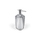 Colombo Design COOL DROPY dispenser sapone liquido in resina con pompetta cromata, finitura argento W4705-RAG