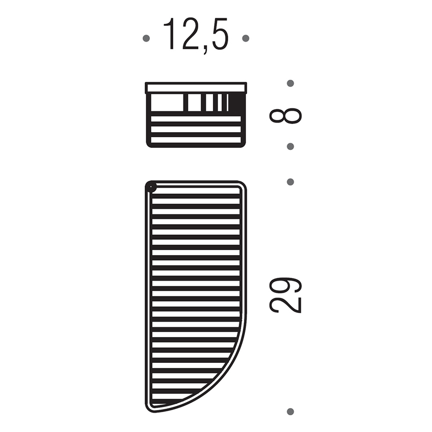 Immagine di Colombo Design Angolare semplice, finitura cromo B96080CR