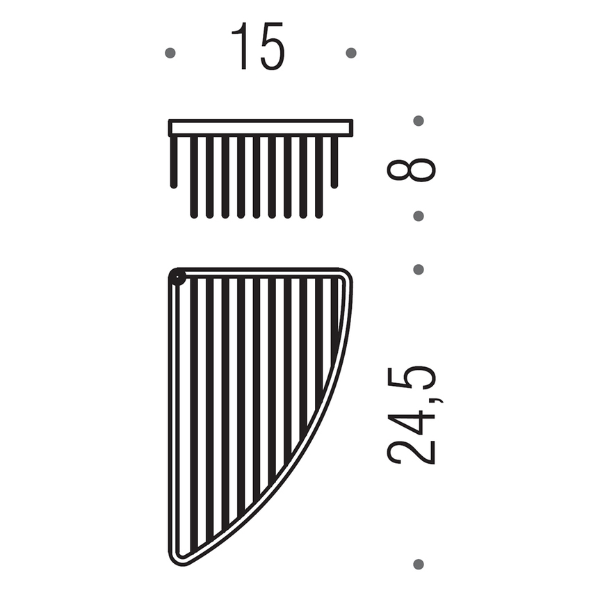 Immagine di Colombo Design Angolare semplice, finitura cromo B96100CR
