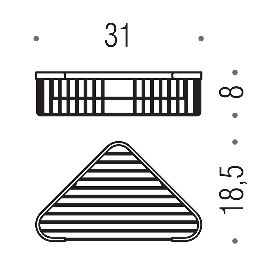 Immagine di Colombo Design Angolare semplice, finitura cromo B96130CR