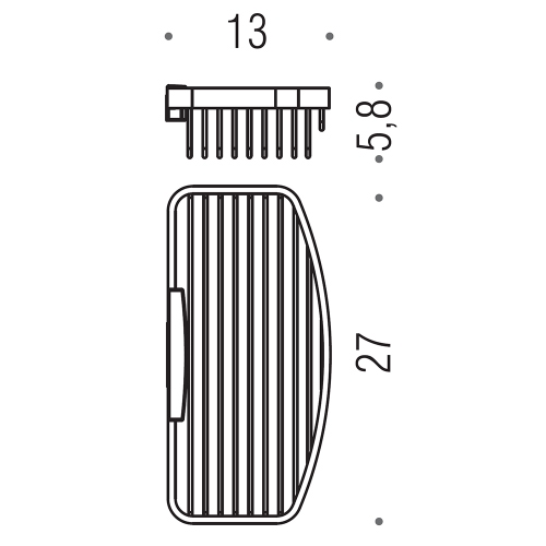 Immagine di Colombo Design Angolare sganciabile per box doccia, finitura cromo B96470CR