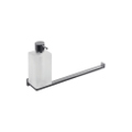 Immagine di Colombo Design LOOK dispenser sapone liquido con porta salviette per bidet, colore grafite finitura lucido B16740GL-VAN