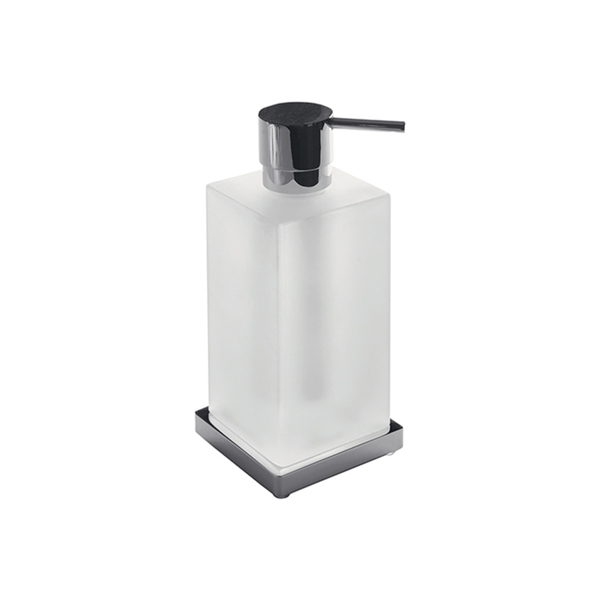 Immagine di Colombo Design LOOK dispenser sapone liquido d'appoggio, finitura cromo  B93170CR-VAN