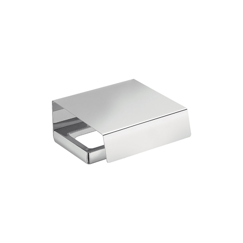 Immagine di Colombo Design LULÙ set a muro con portascopino, porta rotolo e appenditutto, finitura cromo SETLU001