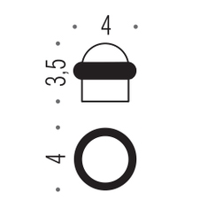 Immagine di Colombo Design COMPLEMENTI fermaporta, finitura cromo BCD112-CR