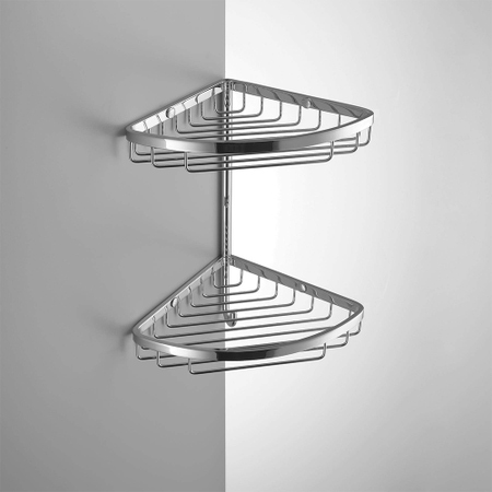 Immagine di Colombo Design Angolare doppio con gancio, finitura cromo B96040CR