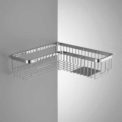 Immagine di Colombo Design Angolare semplice con ripiano in inox, finitura cromo B96140CR