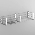 Immagine di Colombo Design Porta oggetti da doccia e vasca con ripiano inox, finitura cromo B96330CR