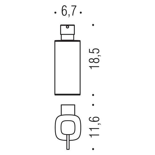 Immagine di Colombo Design TRENTA spandisapone, finitura cromo B93400CR