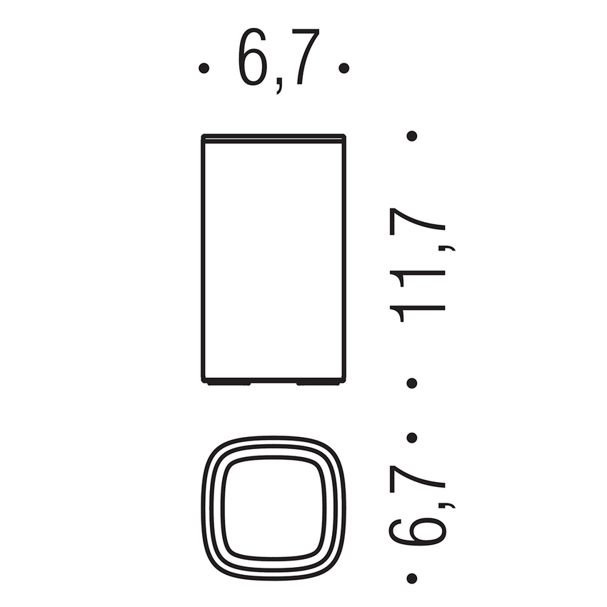 Immagine di Colombo Design TRENTA porta bicchiere d'appoggio, finitura cromo B30410CR