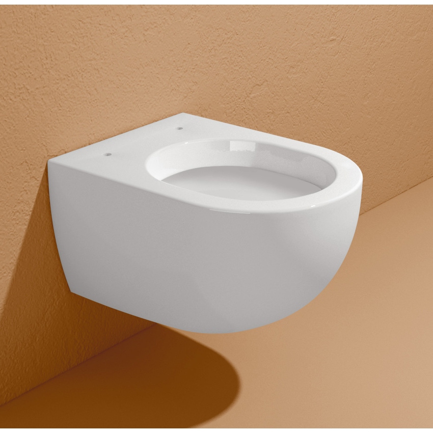 Immagine di Flaminia MINIAPP set sanitari sospesi, vaso con sistema goclean® e coprivaso slim con discesa rallentata, bidet monoforo con troppopieno, colore grigio lava finitura opaco AP119GGLA+AP219GLA+QKCW09GLA