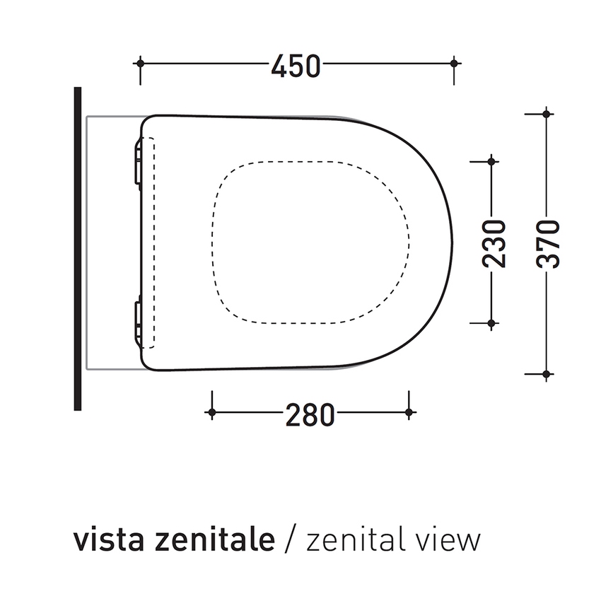 Immagine di Flaminia APP coprivaso slim in termoindurente, con discesa rallentata e cerniere a sgancio rapido, colore fango finitura opaco QKCW09FAN