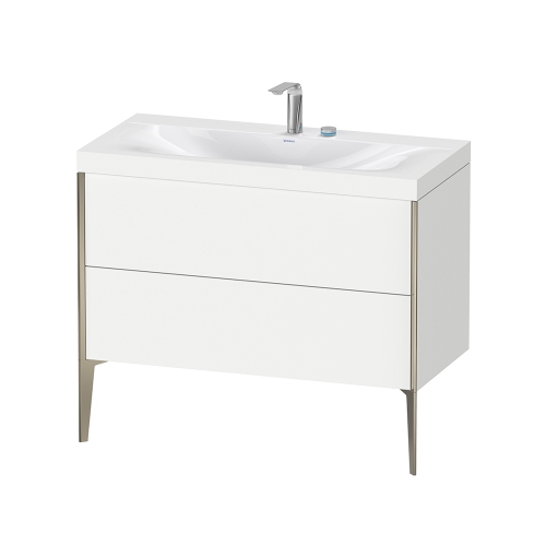 Duravit XV971400000 XVIU set 2 pezzi piedi per mobili, colore champagne  finitura opaco