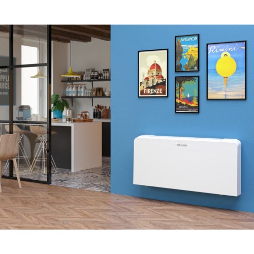 Immagine di Olimpia Splendid Bi2 SL Air inverter 1400 DC Slim, ventilconvettore per installazione verticale ed orizzontale con comando touch remote, colore bianco 02048