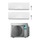 Daikin PERFERA FTXM-R R32 Climatizzatore a parete dual split inverter Wi-Fi bianco | unità esterna 6.5 kW unità interne 9000+9000 BTU 2MXM68N+FTXM[25|25]R