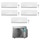 Daikin PERFERA FTXM-R R32 Climatizzatore a parete penta split inverter Wi-Fi bianco | unità esterna 7.8 kW unità interne 7000+9000+9000+9000+9000 BTU 5MXM90N9+FTXM[20|25|25|25|25]R