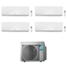 Immagine di Daikin PERFERA FTXM-R R32 Climatizzatore a parete quadri split inverter Wi-Fi bianco | unità esterna 6.8 kW unità interne 5000+5000+5000+9000 BTU 4MXM68N9+CTXM[15|15|15]R+FTXM[25]R