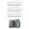 Immagine di Daikin PERFERA FTXM-R R32 Climatizzatore a parete trial split inverter Wi-Fi bianco | unità esterna 4 kW unità interne 5000+5000+12000 BTU 3MXM40N8+CTXM[15|15]R+FTXM[35]R