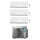 Daikin PERFERA FTXM-R R32 Climatizzatore a parete trial split inverter Wi-Fi bianco | unità esterna 5 kW unità interne 7000+9000+12000 BTU 3MXM52N8+FTXM[20|25|35]R