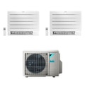 Immagine di Daikin PERFERA Pavimento FVXM-A R32 Climatizzatore a pavimento dual split inverter Wi-Fi bianco | unità esterna 5 kW unità interne 7000+12000 BTU 2MXM50N+CVXM[20]A+FVXM[35]A