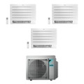 Immagine di Daikin PERFERA Pavimento FVXM-A R32 Climatizzatore a pavimento trial split inverter Wi-Fi bianco | unità esterna 5 kW unità interne 9000+9000+9000 BTU 3MXM52N8+FVXM[25|25|25]A