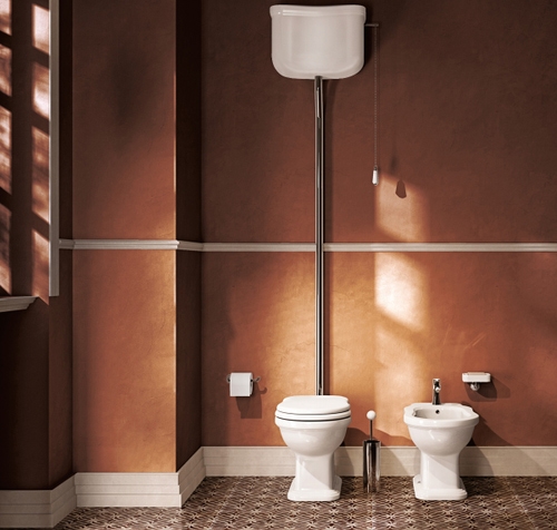 Immagine di Flaminia EFI cassetta di scarico alta, colore bianco finitura lucido 6008