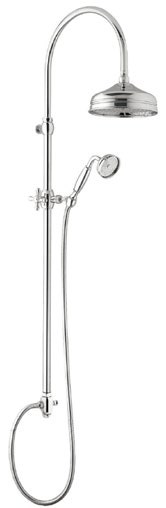 Immagine di Flaminia EVERGREEN sistema doccia completo di soffione e doccetta, finitura cromo EG550