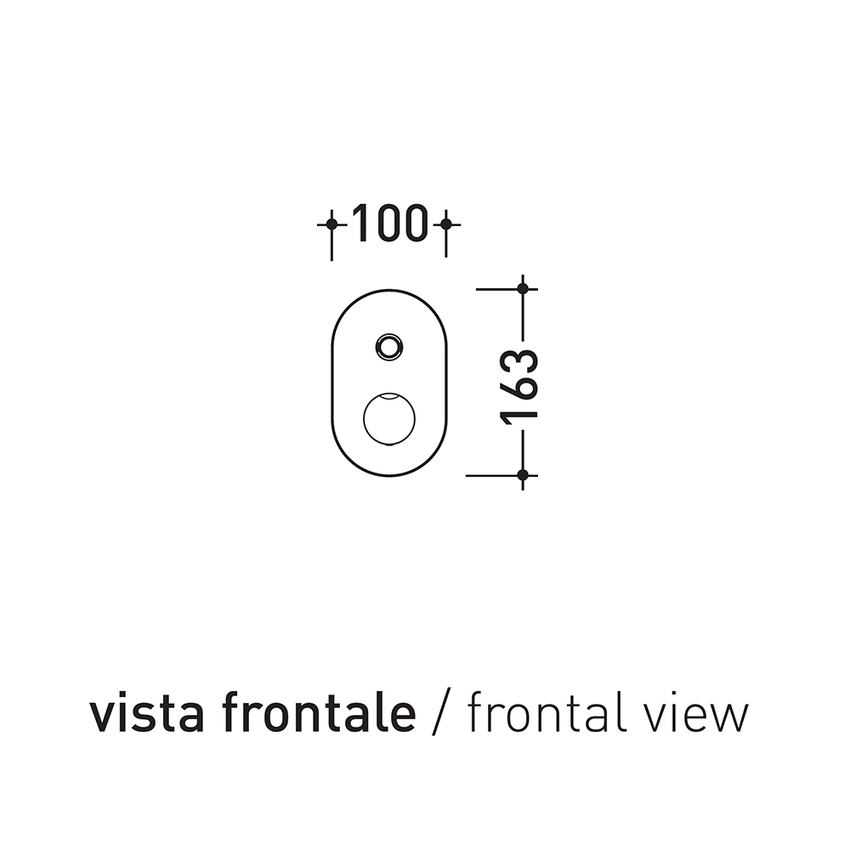 Immagine di Flaminia FOLD miscelatore monocomando ad incasso per vasca/doccia con deviatore, finitura cromo FL2081