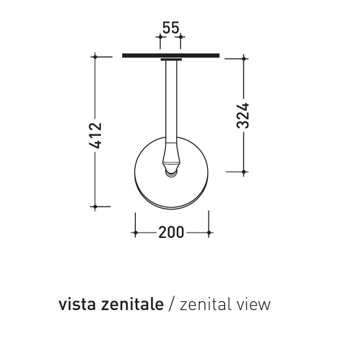Immagine di Flaminia FOLD soffione doccia a parete, finitura cromo FL2084