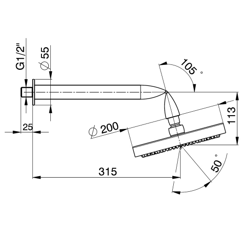 Immagine di Flaminia FOLD set doccia: monocomando incasso con deviatore, soffione e doccetta, finitura cromo FL2550