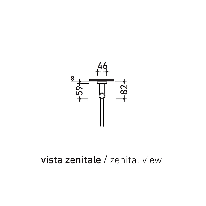 Immagine di Flaminia FOLD doccetta a getto fisso con supporto a parete, finitura cromo FL2561