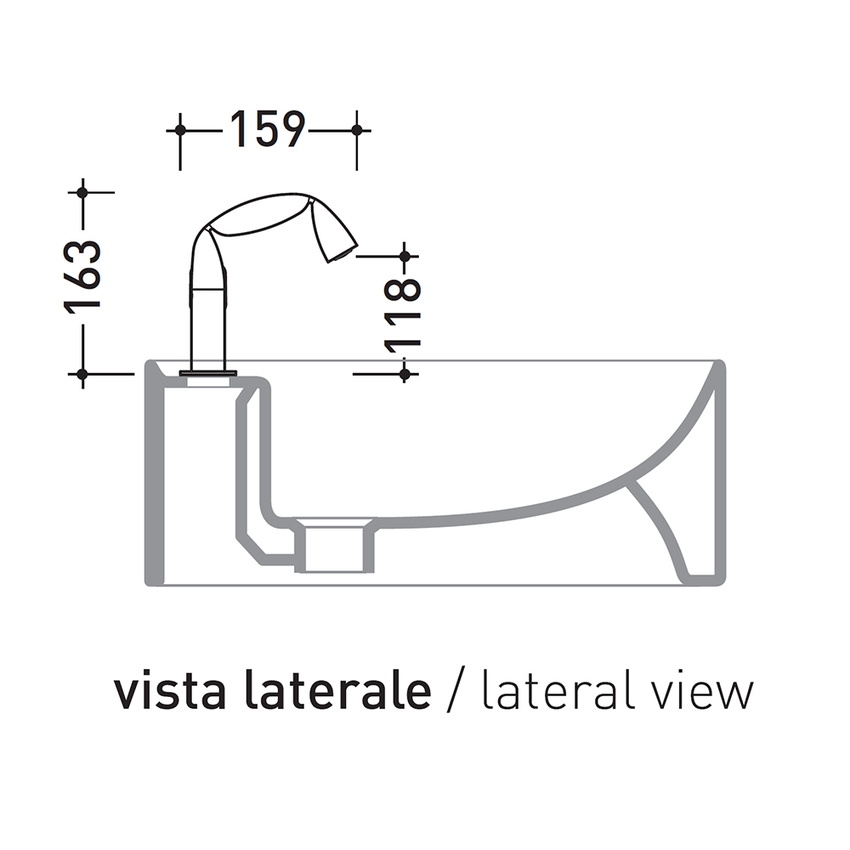 Immagine di Flaminia FOLD miscelatore monocomando lavabo, finitura cromo FL3050