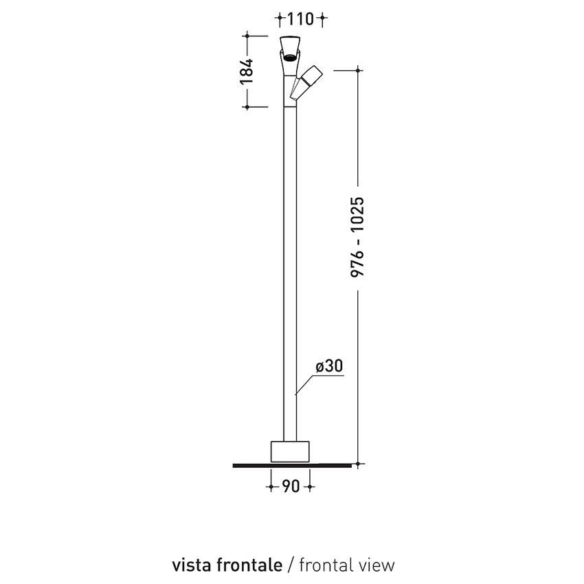 Immagine di Flaminia FOLD miscelatore monocomando lavabo free standing, finitura cromo FL3052