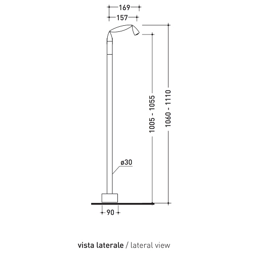 Immagine di Flaminia FOLD miscelatore monocomando lavabo free standing, finitura cromo FL3052