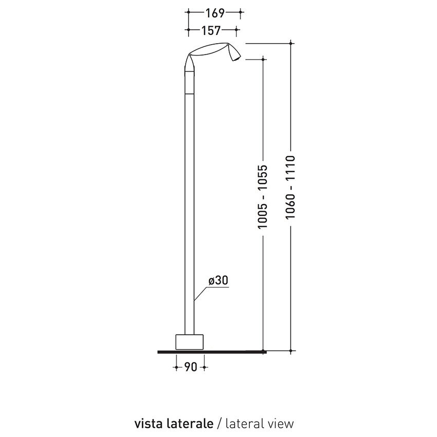 Immagine di Flaminia FOLD miscelatore monocomando lavabo free standing, finitura cromo FL3052