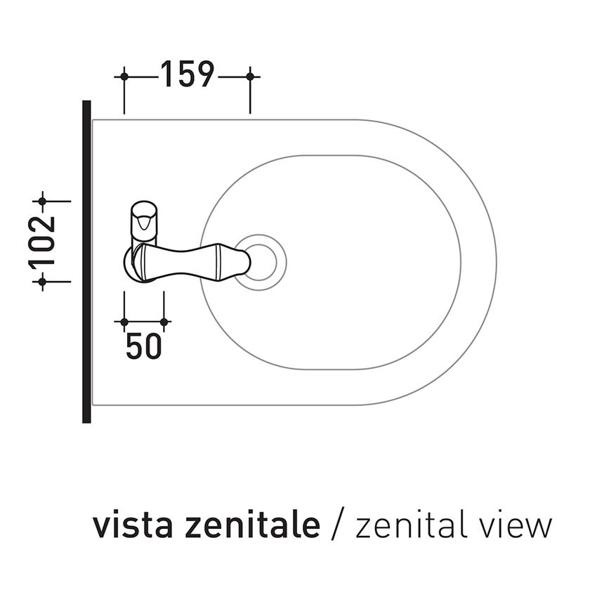 Immagine di Flaminia FOLD miscelatore monocomando bidet, finitura cromo FL4070