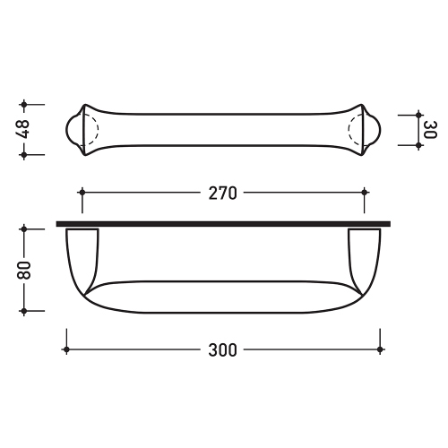 Immagine di Flaminia FOLD porta salviette L.30 cm, finitura cromo FL30