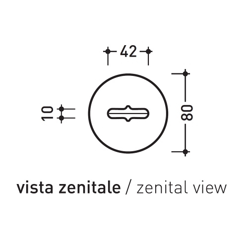 Immagine di Flaminia FOLD portascopino da appoggio, finitura cromo FLPF