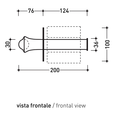 Immagine di Flaminia FOLD portarotolo, finitura cromo FLPR