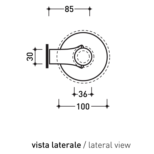Immagine di Flaminia FOLD portarotolo, finitura cromo FLPR