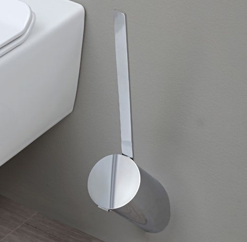 Immagine di Flaminia HOOP portascopino a muro, finitura cromo HPF