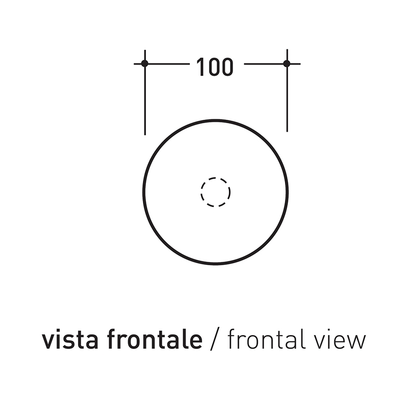Immagine di Flaminia HOOP portarotolo, colore nero finitura opaco HPRNER