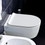 Immagine di Flaminia MINI LINK set sanitari sospesi, vaso con sistema goclean® e coprivaso slim con discesa rallentata, bidet monoforo con troppopieno, colore bianco finitura lucido 5064G+5065+LKCW09