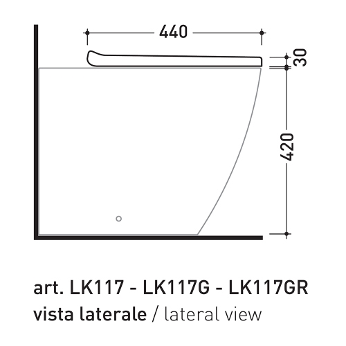 Immagine di Flaminia LINK set sanitari back to wall, vaso con scarico S/P, sistema goclean® e coprivaso avvolgente con discesa rallentata, bidet monoforo con troppopieno, colore bianco finitura lucido LK117G+LK217+LKCW07