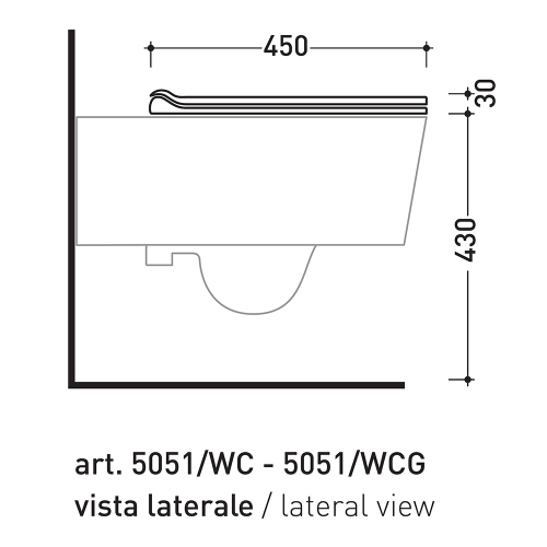 Immagine di Flaminia MINI LINK set sanitari sospesi, vaso con sistema goclean® e coprivaso slim con discesa rallentata, bidet monoforo con troppopieno, colore bianco finitura lucido 5064G+5065+LKCW09