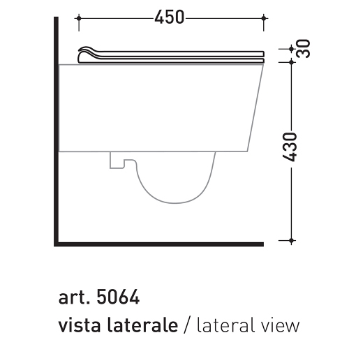 Immagine di Flaminia MINI LINK set sanitari sospesi, vaso con sistema goclean® e coprivaso slim con discesa rallentata, bidet monoforo con troppopieno, colore bianco finitura lucido 5064G+5065+LKCW09