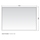 Flaminia MAKE-UP specchio L.150 H.100 cm reversibile, installazione orizzontale o verticale MKS100